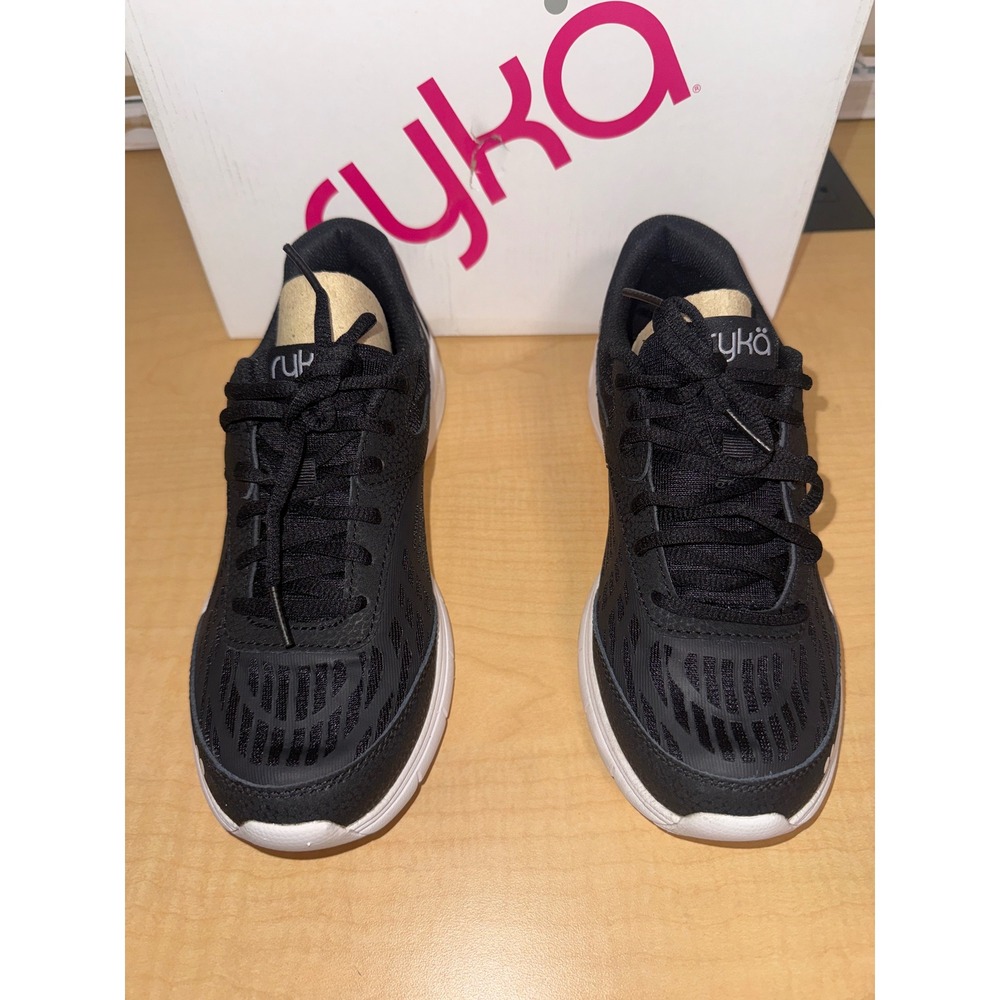 Ryka Women Black Walking Shoes Memory Foam Sneakers 7M